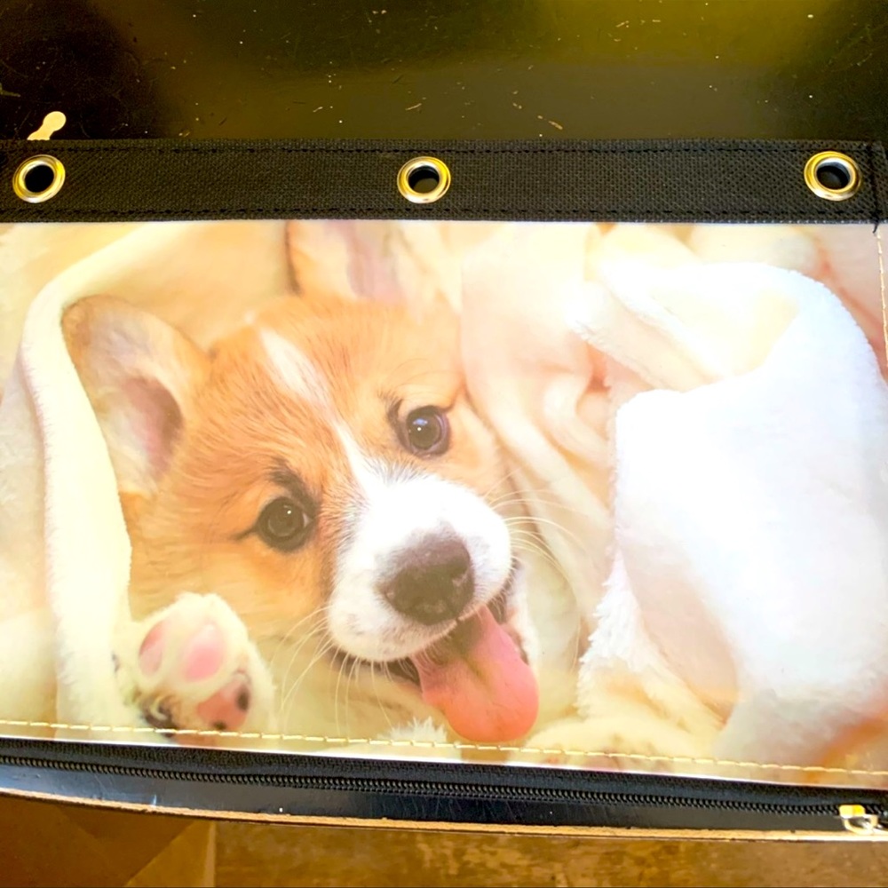 Corgi. Pembroke Welsh Corgi  pencil Holder. Makeup bag
